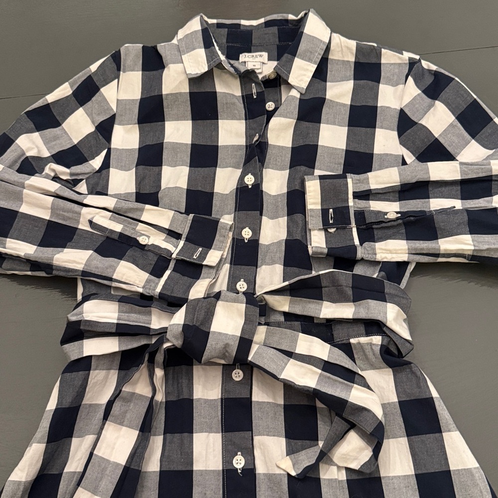 J. Crew Buffalo check shirt dress - Picture 6 of 13